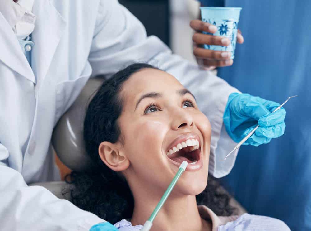 Girl Getting a Gum Checkup