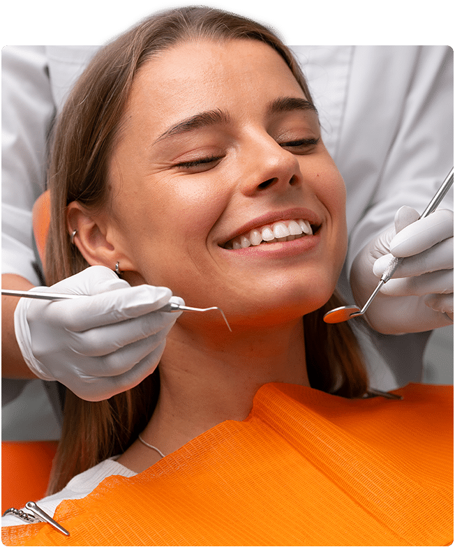 girl with good dental bridge
